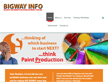 Tablet Screenshot of bigwayinfo.com